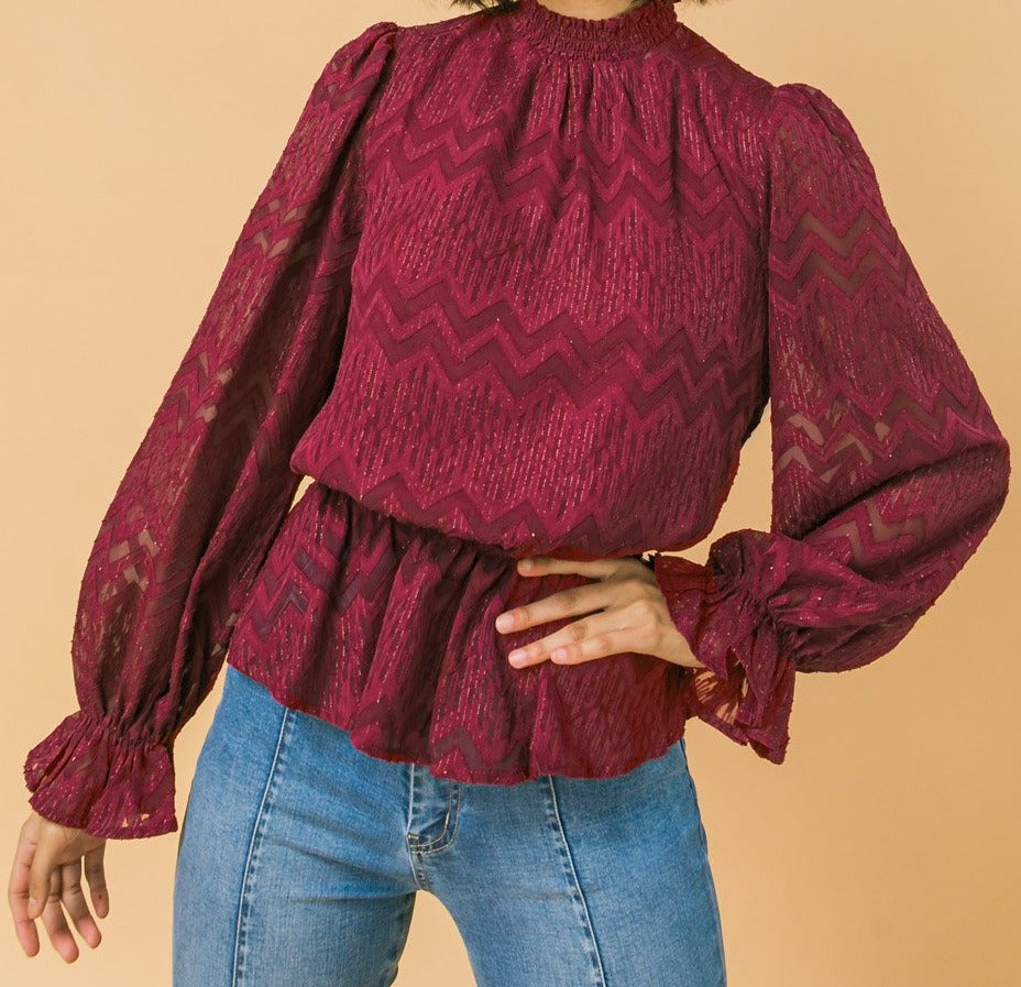 Textured Woven Top